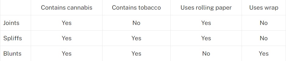 12 6 - Understanding Joints, Blunts, and Spliffs: What Sets Them Apart?