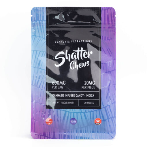 Indica 600mg Shatter Chews (Euphoria Extractions)