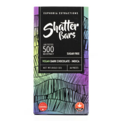 Indica Vegan Dark Chocolate Shatter Bar (Euphoria Extractions)