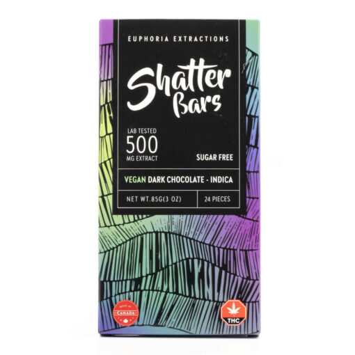 Indica Vegan Dark Chocolate Shatter Bar (Euphoria Extractions)