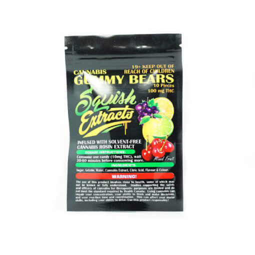 Gummy Bears 100mg THC (Squish Extracts)